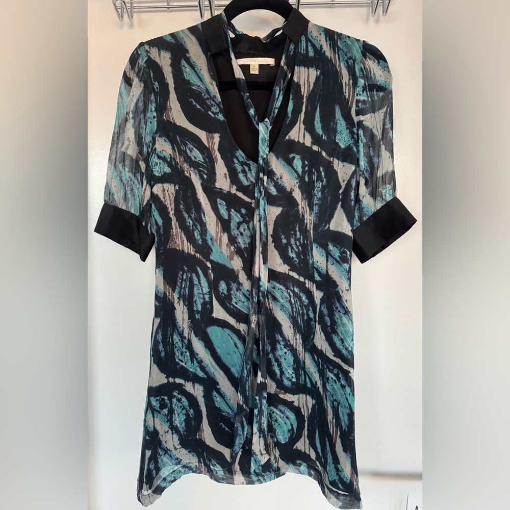 Jenny Han Silk Dress with Removable Tie